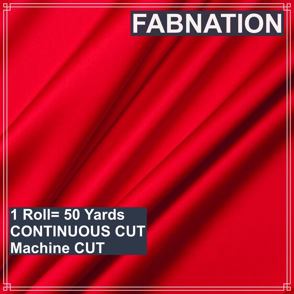 SOFT SATIN FABRIC PER ROLL 50 YARDS  LENGTH AND 60 INCHES FIXED WIDTH BY FABNATION