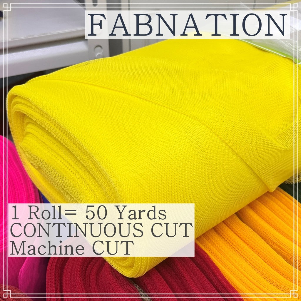 SUPER HARD TULLE PER ROLL IS 50 PER YARDS 60 INCHES FIXED WIDTH BY FABNATION