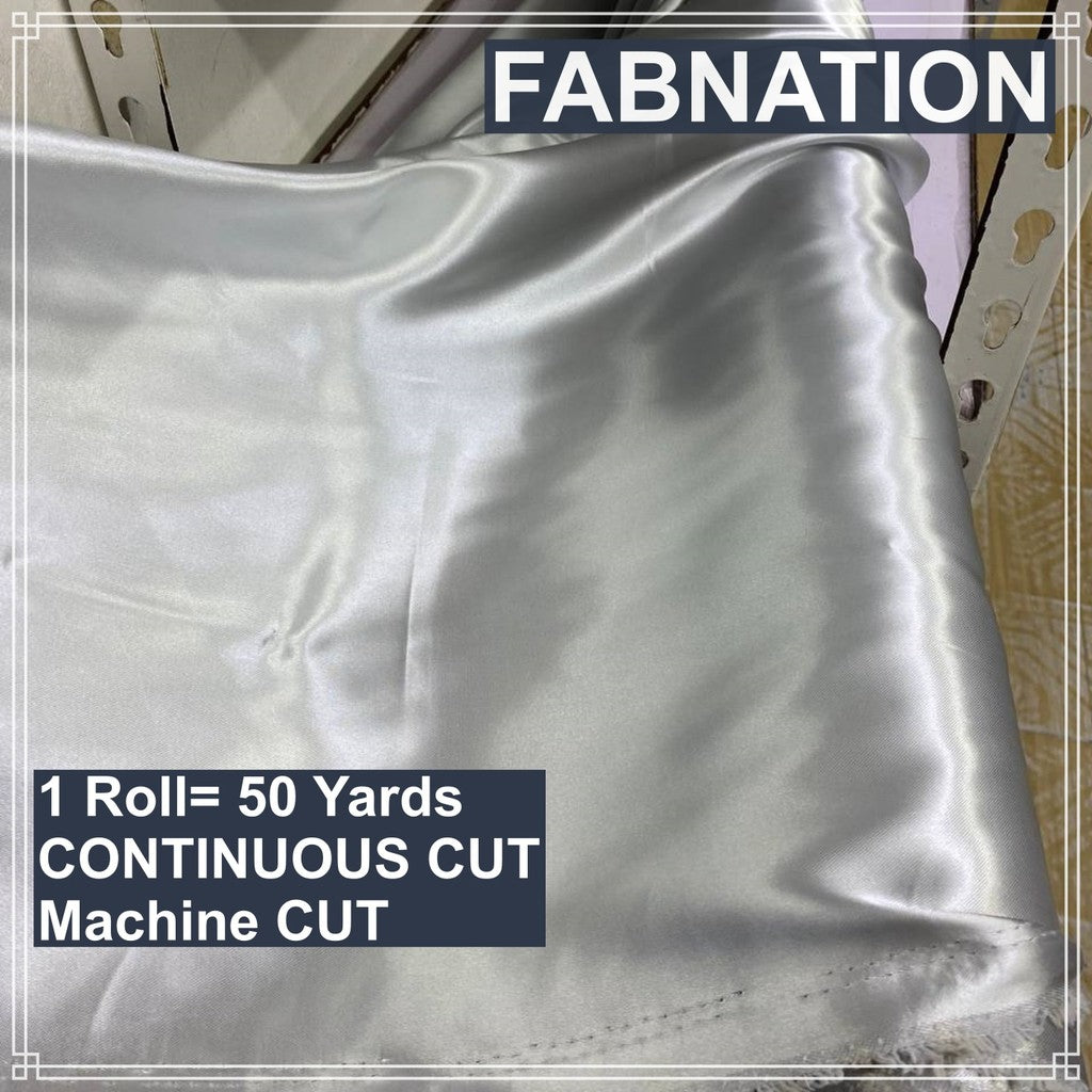 SOFT SATIN FABRIC PER ROLL 50 YARDS  LENGTH AND 60 INCHES FIXED WIDTH BY FABNATION