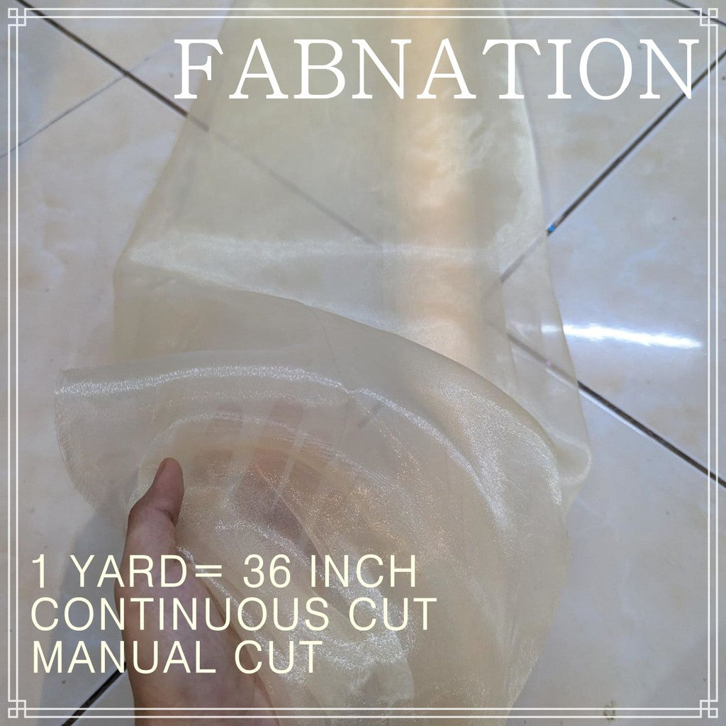 PREMIUM ORGANZA FROSTED per yard fabric 35"/36" per yard - 58"/60" inches FIXED Width WHOLESALE