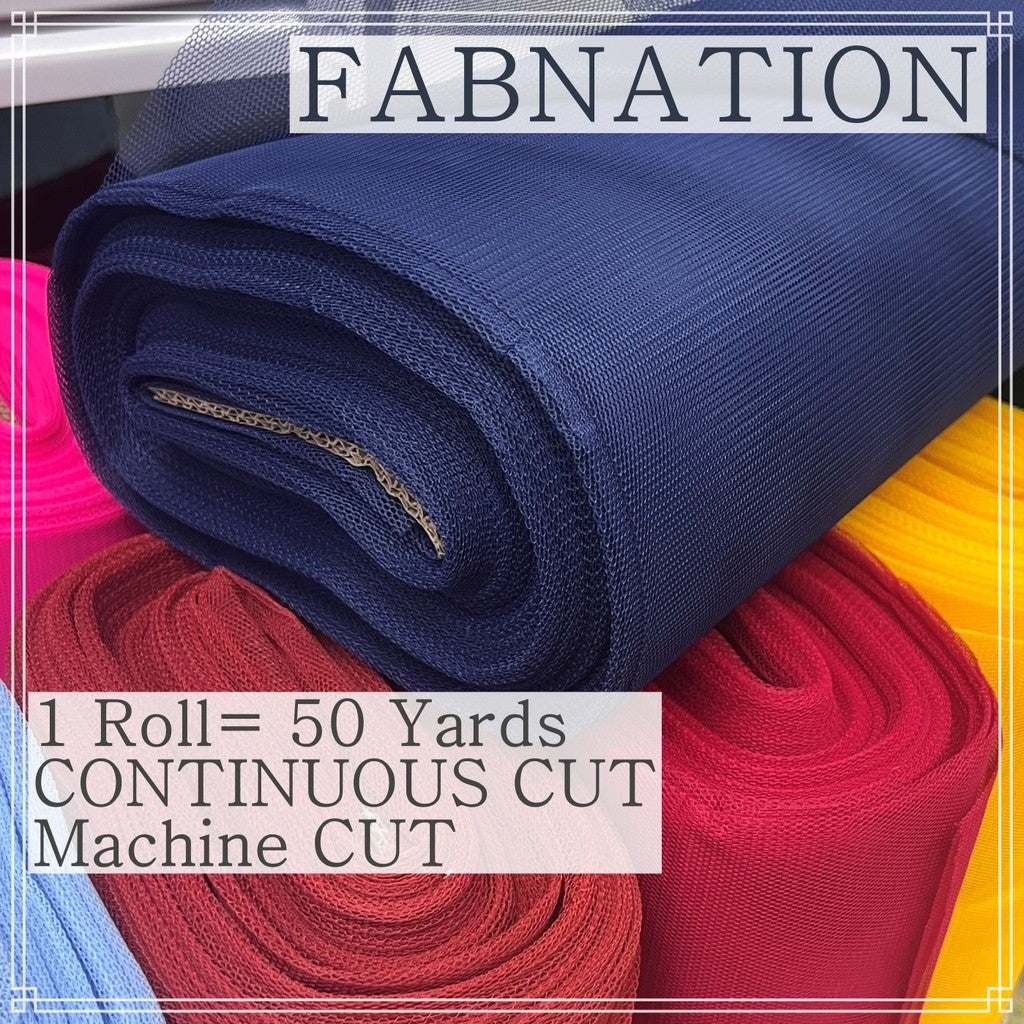 SUPER HARD TULLE PER ROLL IS 50 PER YARDS 60 INCHES FIXED WIDTH BY FABNATION