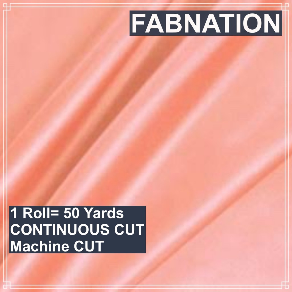 SOFT SATIN FABRIC PER ROLL 50 YARDS  LENGTH AND 60 INCHES FIXED WIDTH BY FABNATION