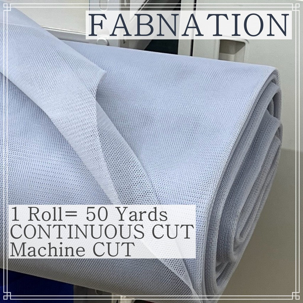 SUPER HARD TULLE PER ROLL IS 50 PER YARDS 60 INCHES FIXED WIDTH BY FABNATION