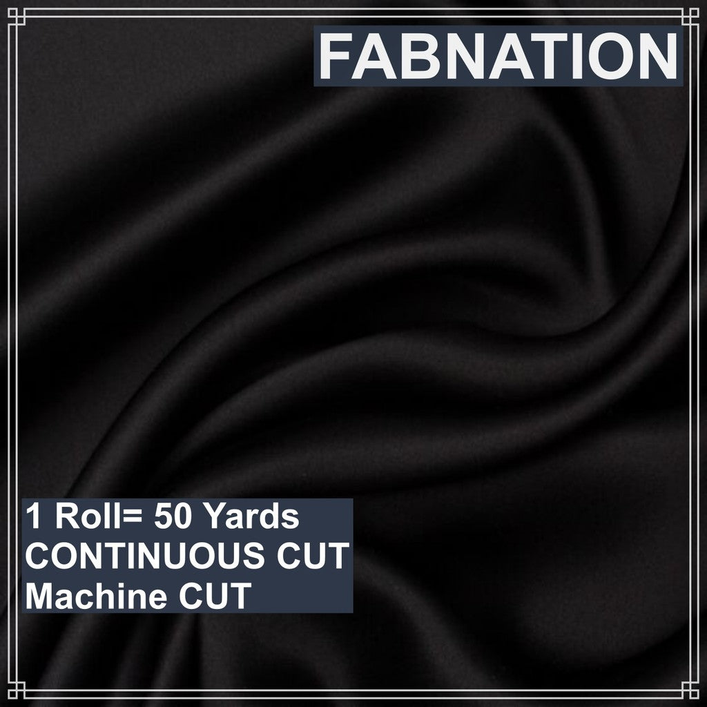 SOFT SATIN FABRIC PER ROLL 50 YARDS  LENGTH AND 60 INCHES FIXED WIDTH BY FABNATION