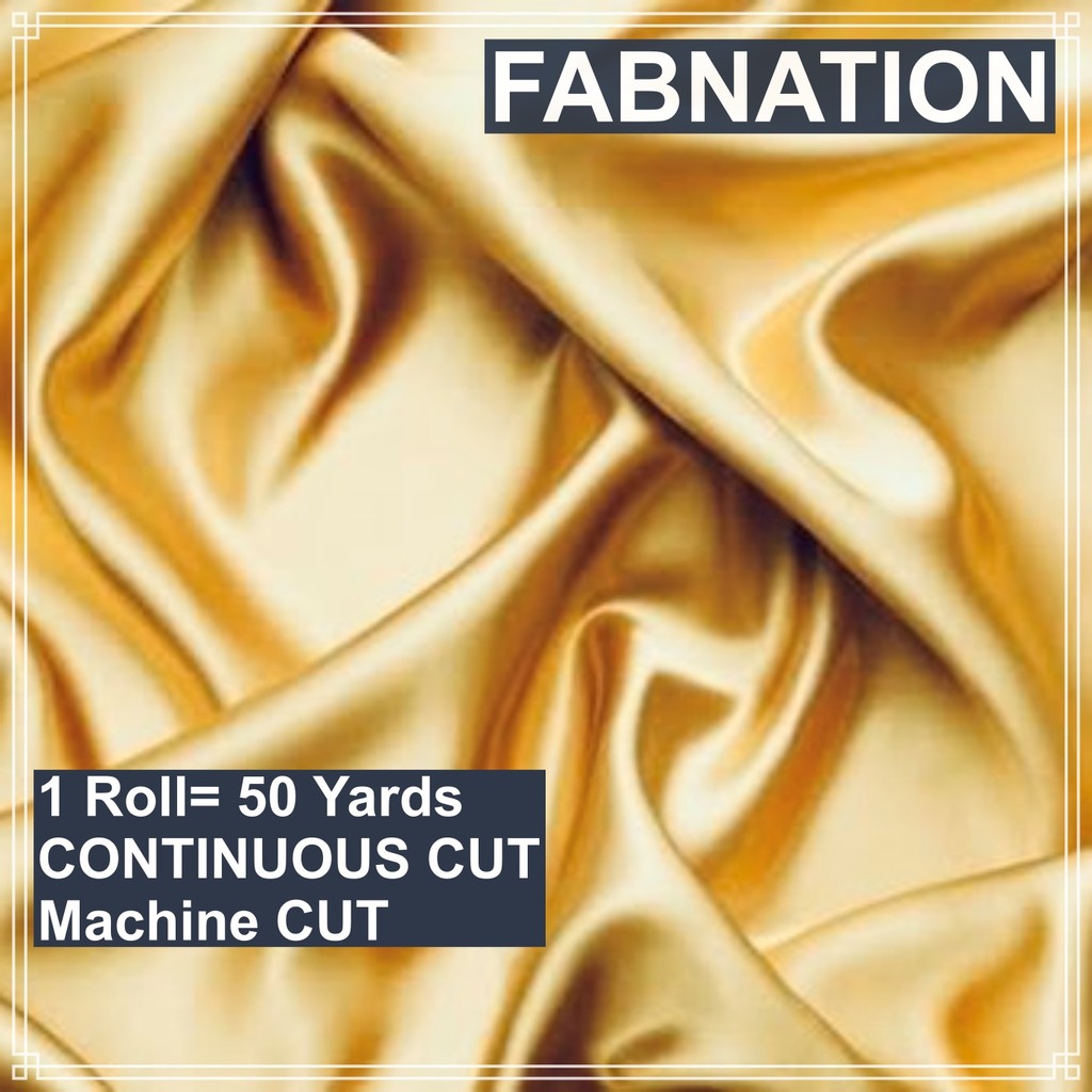 SOFT SATIN FABRIC PER ROLL 50 YARDS  LENGTH AND 60 INCHES FIXED WIDTH BY FABNATION