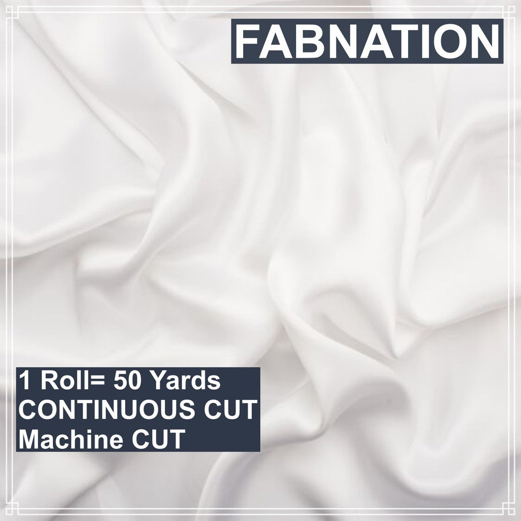 SOFT SATIN FABRIC PER ROLL 50 YARDS  LENGTH AND 60 INCHES FIXED WIDTH BY FABNATION