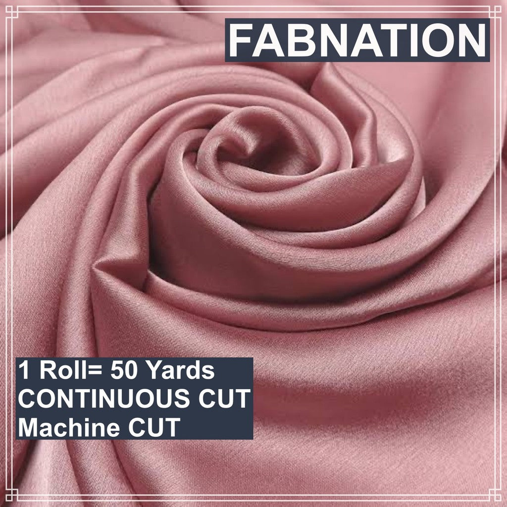 SOFT SATIN FABRIC PER ROLL 50 YARDS  LENGTH AND 60 INCHES FIXED WIDTH BY FABNATION