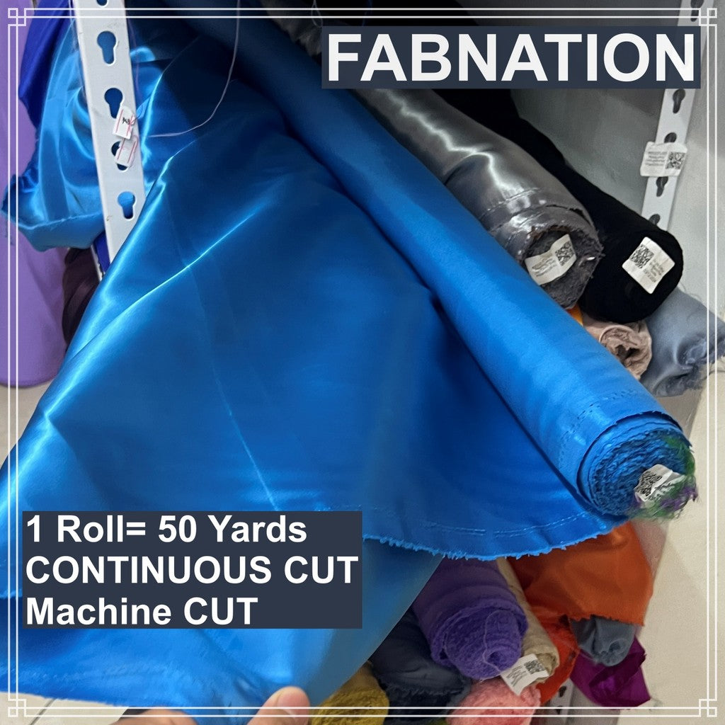 SOFT SATIN FABRIC PER ROLL 50 YARDS  LENGTH AND 60 INCHES FIXED WIDTH BY FABNATION