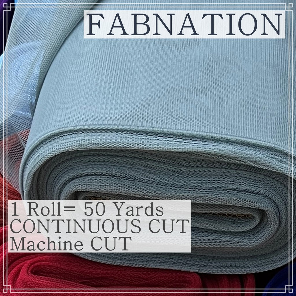 SUPER HARD TULLE PER ROLL IS 50 PER YARDS 60 INCHES FIXED WIDTH BY FABNATION