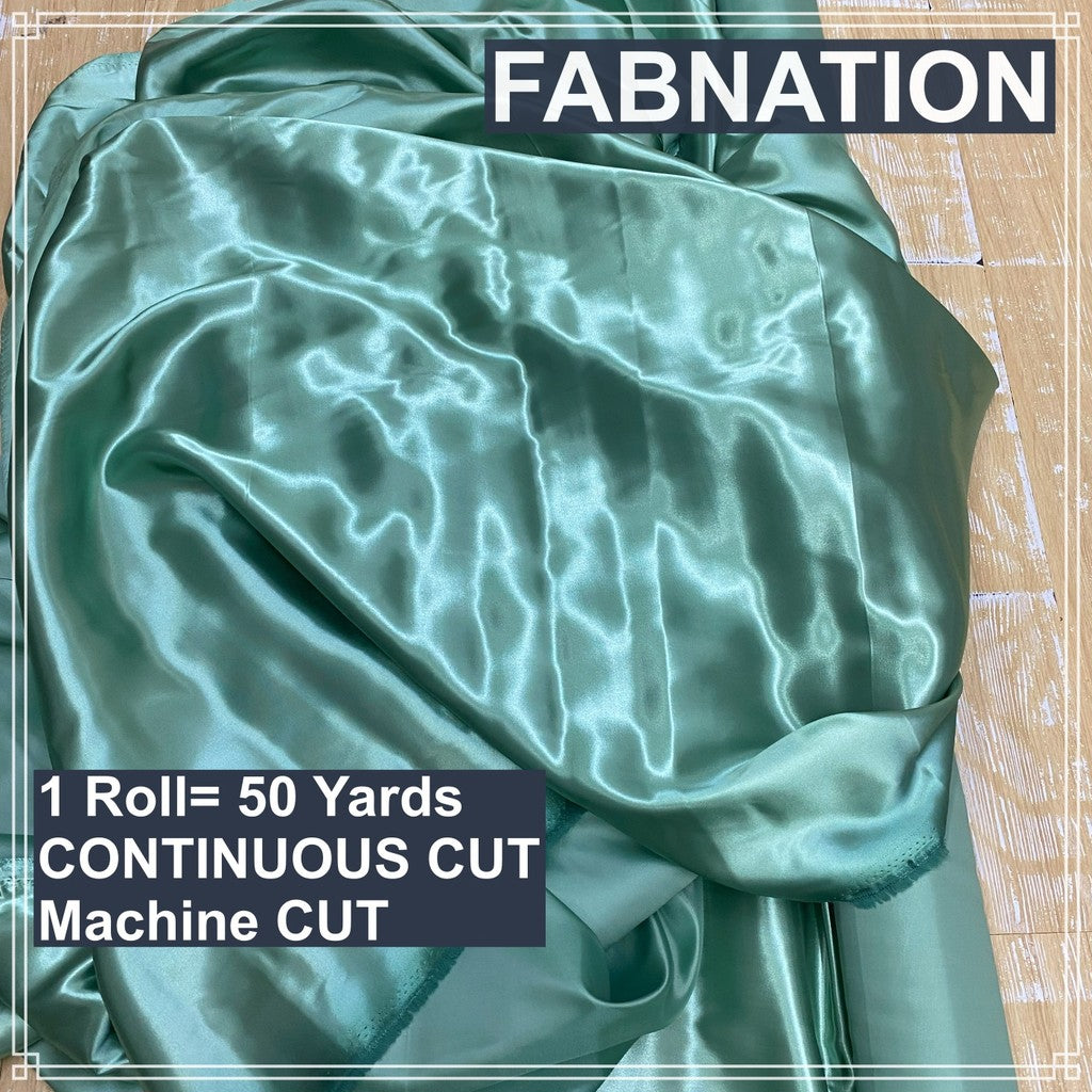 SOFT SATIN FABRIC PER ROLL 50 YARDS  LENGTH AND 60 INCHES FIXED WIDTH BY FABNATION
