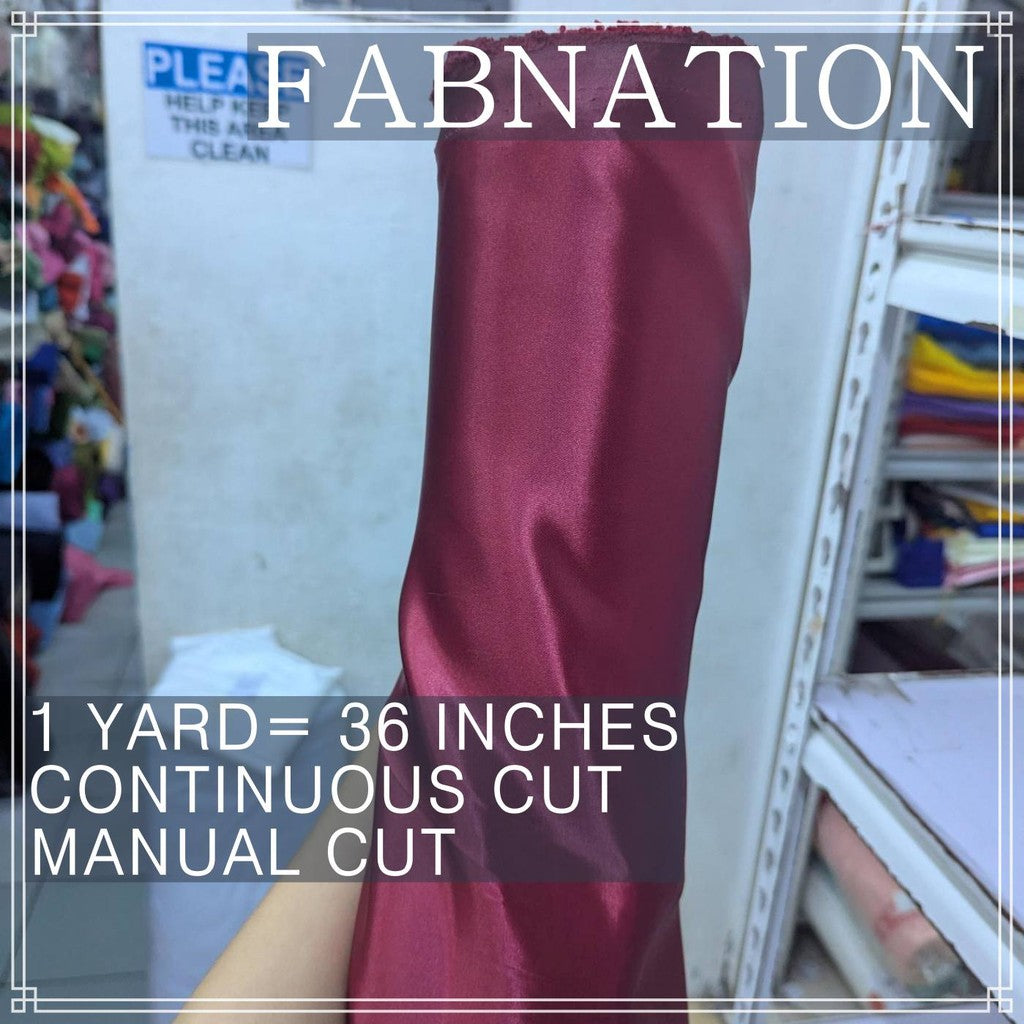 SUPER SPORTS FABRIC SATIN PER YARD IS 36 INCHES LENGTH AND FIXED 60 INCHES WIDTH BY FABNATION