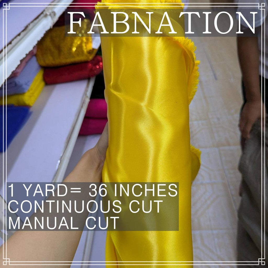 SUPER SPORTS FABRIC SATIN PER YARD IS 36 INCHES LENGTH AND FIXED 60 INCHES WIDTH BY FABNATION