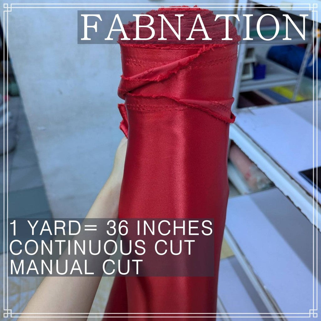 SUPER SPORTS FABRIC SATIN PER YARD IS 36 INCHES LENGTH AND FIXED 60 INCHES WIDTH BY FABNATION
