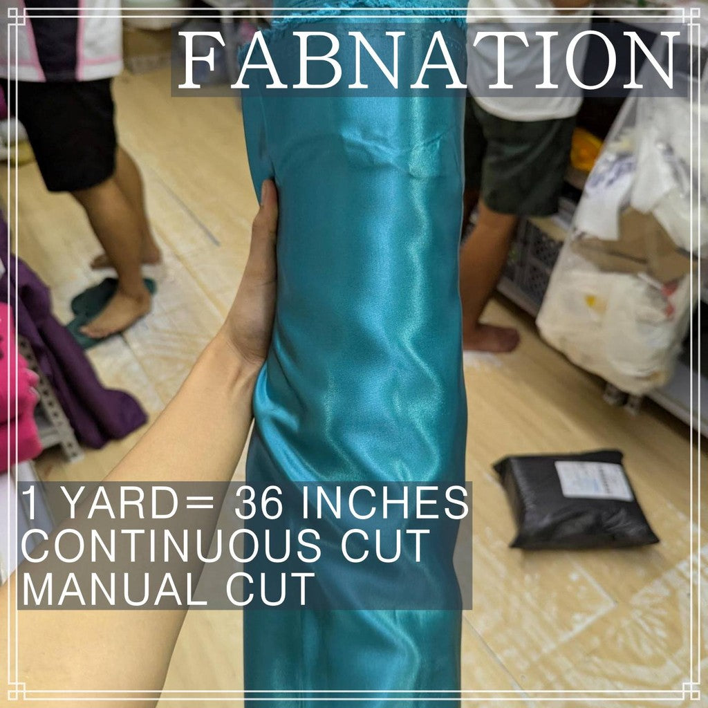 SUPER SPORTS FABRIC SATIN PER YARD IS 36 INCHES LENGTH AND FIXED 60 INCHES WIDTH BY FABNATION