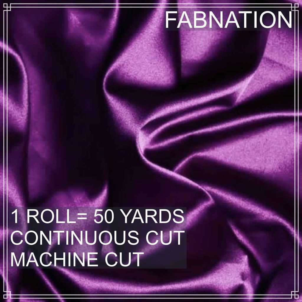 SOFT SATIN FABRIC PER ROLL 50 YARDS  LENGTH AND 60 INCHES FIXED WIDTH BY FABNATION