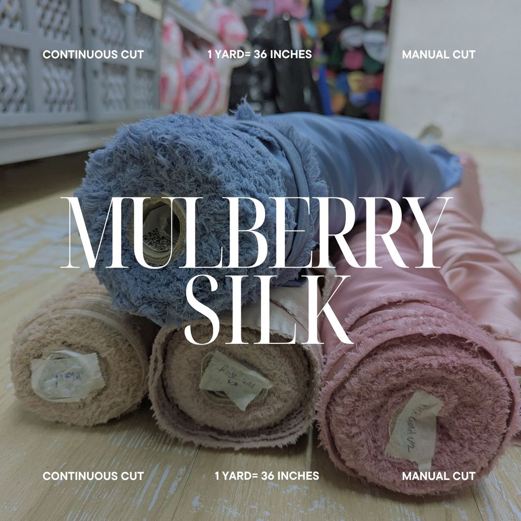 MULBERRY SILK FABRIC PER YARD IS 36 INCHES AND FIXED WIDTH 60 INCHES BY FABNATRION