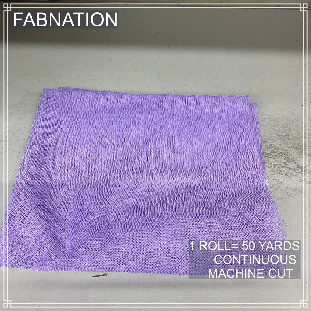PREMIUM SOFT TULLE SILK PER ROLL = 50 YARDS /  FIXED 59/60" WIDTH / FABNATION TEXTILE