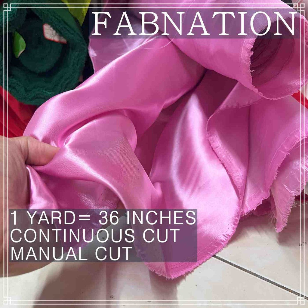 CLASSIC SATIN FABRIC PER YARD IS 36 INCHES LENGTH AND FIXED 60 INCHES WIDTH BY FABNATION
