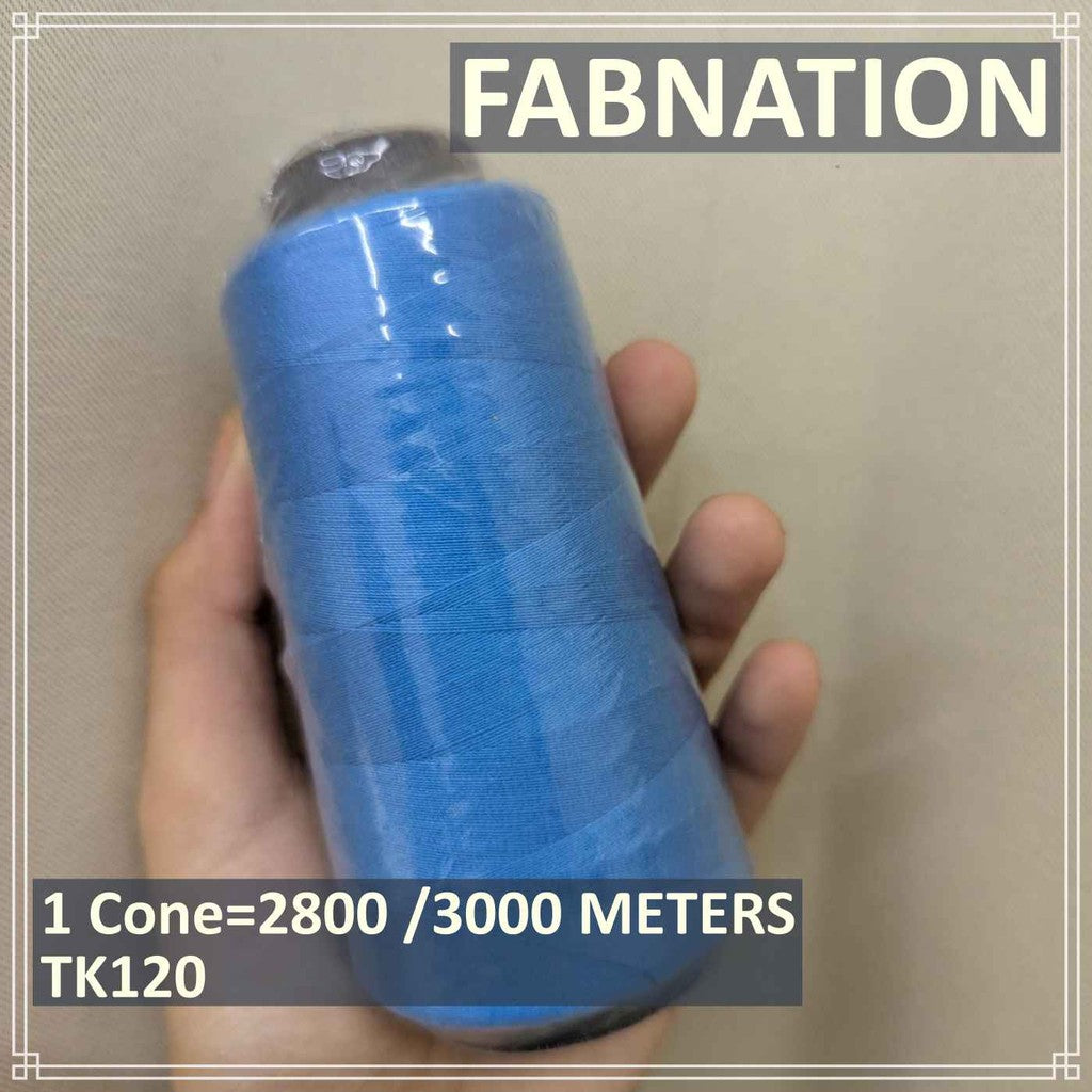 TK120 SINULID / Sewing COTTON THREAD 3000 METERS per cone