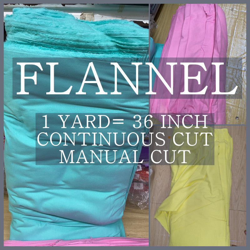 FLANNEL ABSORBENT COTTON SOFT FABRIC PER YARD IS 36 INCHES LENGTH AND 36 INCHES WIDTH BY FABNATION