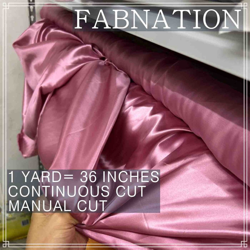 CLASSIC SATIN FABRIC PER YARD IS 36 INCHES LENGTH AND FIXED 60 INCHES WIDTH BY FABNATION