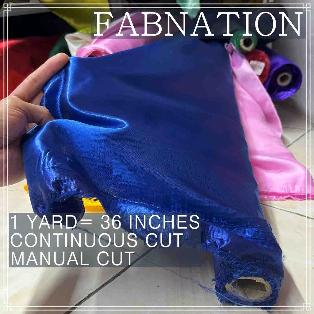 CLASSIC SATIN FABRIC PER YARD IS 36 INCHES LENGTH AND FIXED 60 INCHES WIDTH BY FABNATION