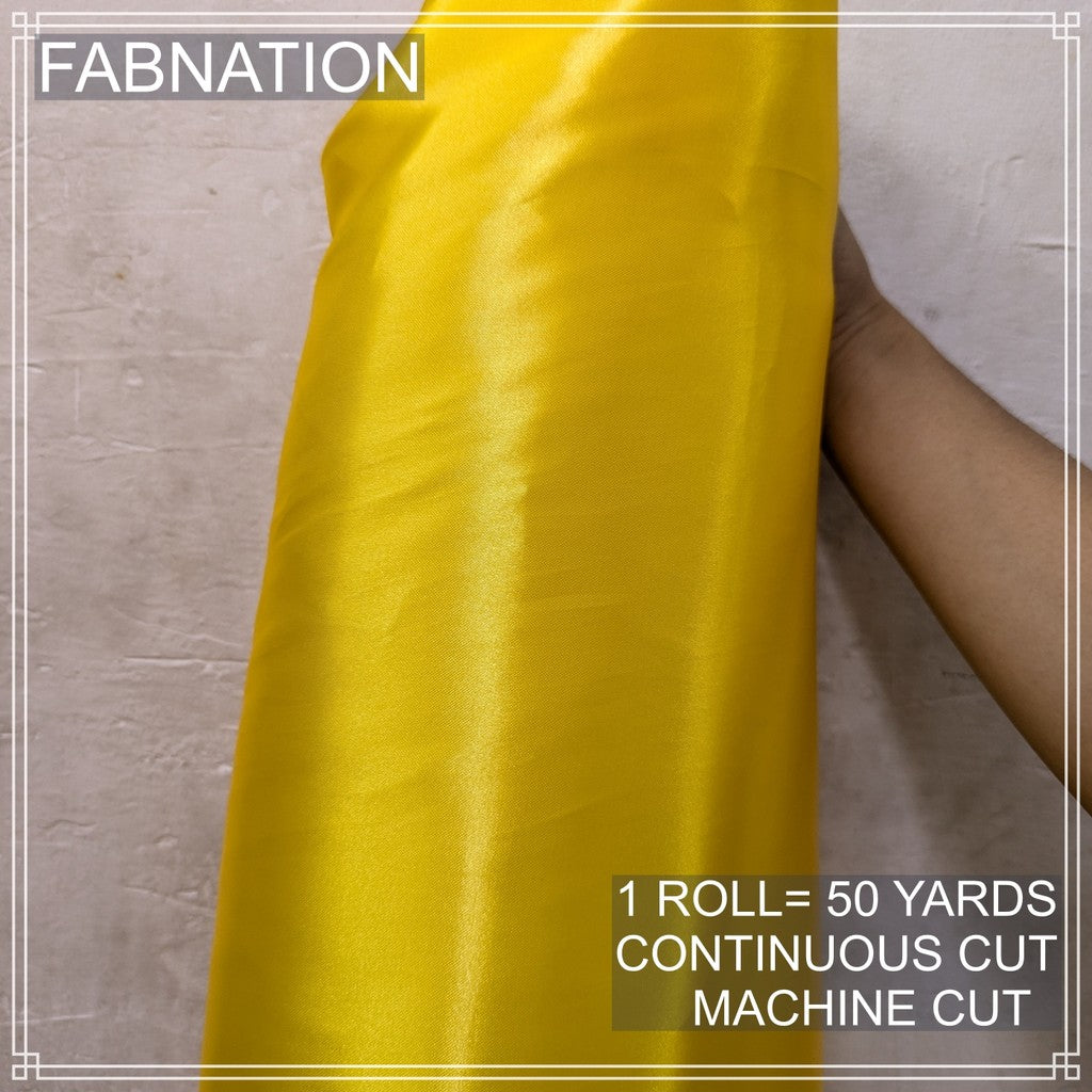 PREMIUM CLASSIC SATIN FABRIC PER ROLL IS 50 YARDS AND FIXED 60 INCHES WIDTH BY FABNATION