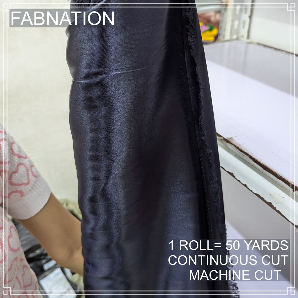 PREMIUM CLASSIC SATIN FABRIC PER ROLL IS 50 YARDS AND FIXED 60 INCHES WIDTH BY FABNATION