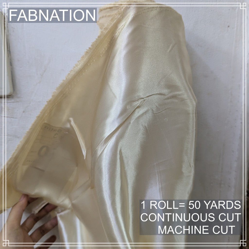 PREMIUM CLASSIC SATIN FABRIC PER ROLL IS 50 YARDS AND FIXED 60 INCHES WIDTH BY FABNATION