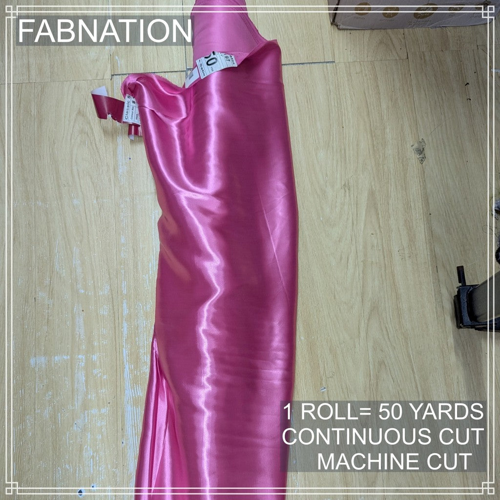 PREMIUM CLASSIC SATIN FABRIC PER ROLL IS 50 YARDS AND FIXED 60 INCHES WIDTH BY FABNATION