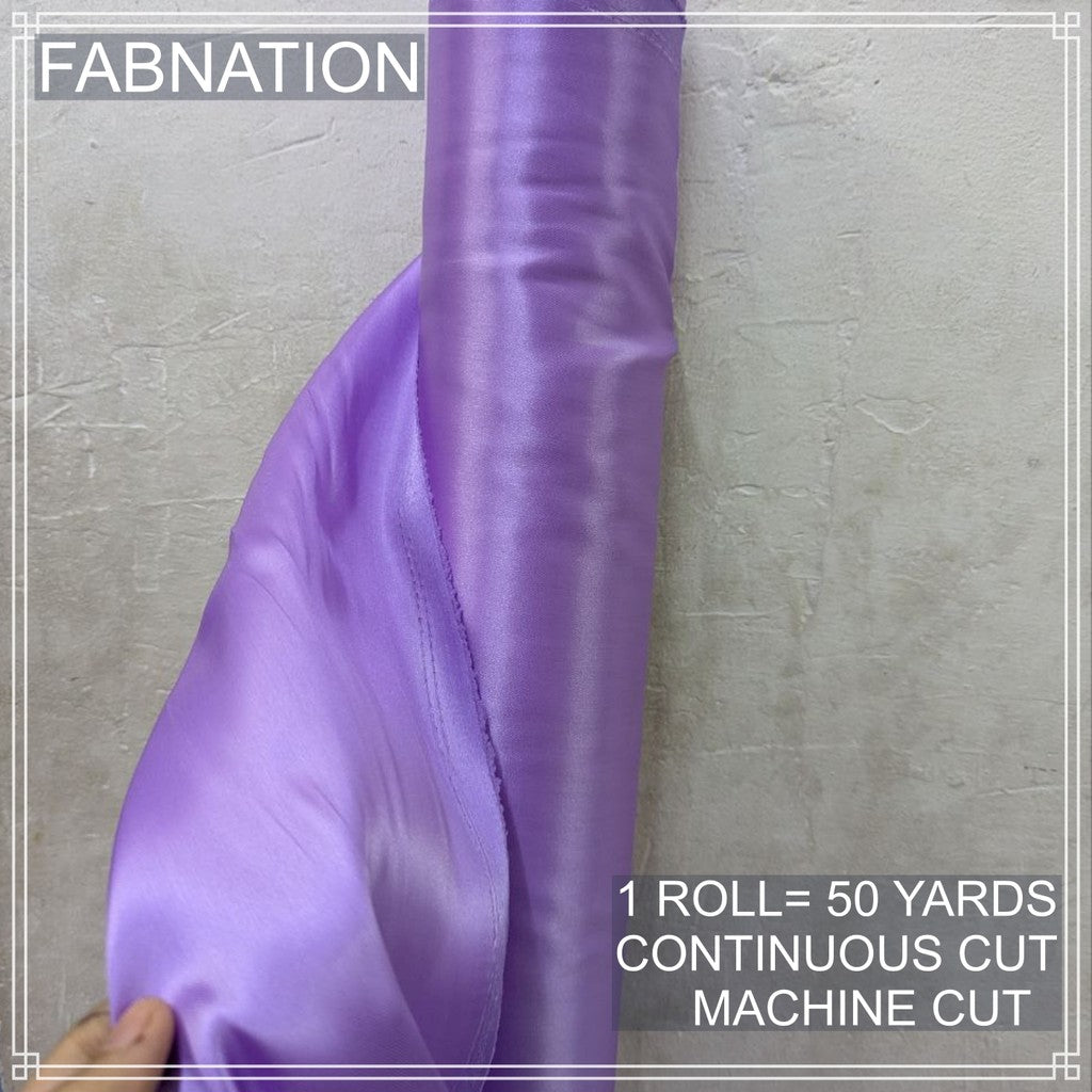 PREMIUM CLASSIC SATIN FABRIC PER ROLL IS 50 YARDS AND FIXED 60 INCHES WIDTH BY FABNATION