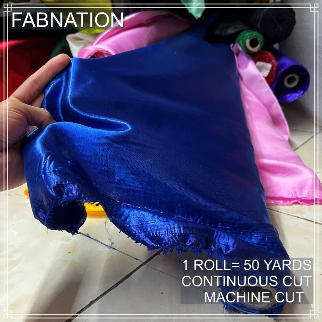 PREMIUM CLASSIC SATIN FABRIC PER ROLL IS 50 YARDS AND FIXED 60 INCHES WIDTH BY FABNATION