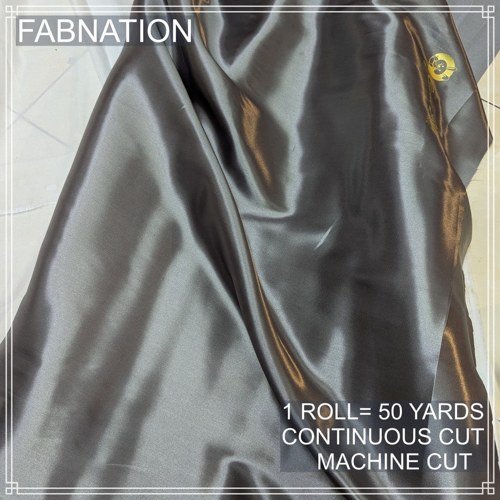 PREMIUM CLASSIC SATIN FABRIC PER ROLL IS 50 YARDS AND FIXED 60 INCHES WIDTH BY FABNATION