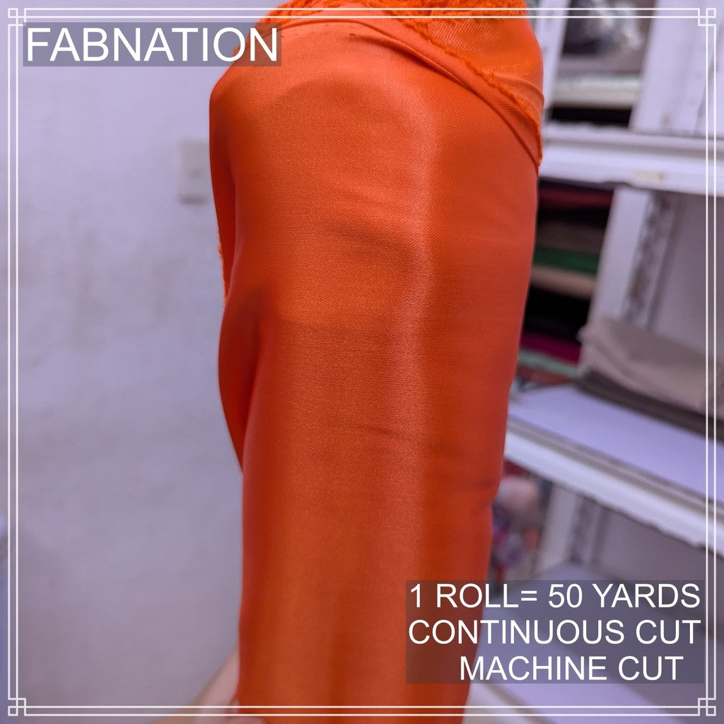 PREMIUM CLASSIC SATIN FABRIC PER ROLL IS 50 YARDS AND FIXED 60 INCHES WIDTH BY FABNATION