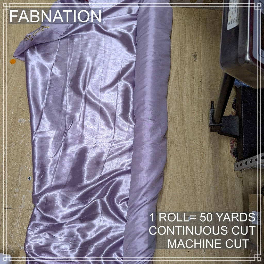 PREMIUM CLASSIC SATIN FABRIC PER ROLL IS 50 YARDS AND FIXED 60 INCHES WIDTH BY FABNATION