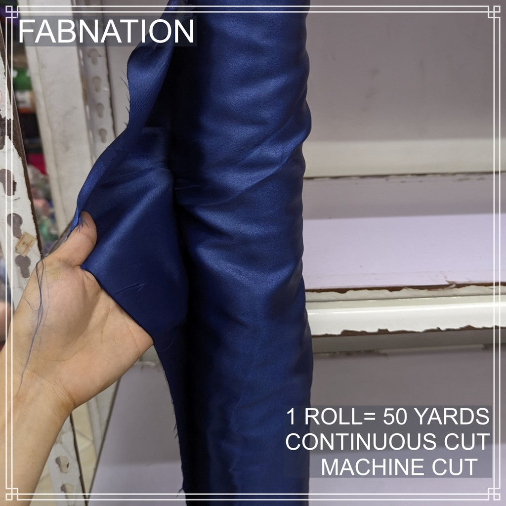 PREMIUM CLASSIC SATIN FABRIC PER ROLL IS 50 YARDS AND FIXED 60 INCHES WIDTH BY FABNATION