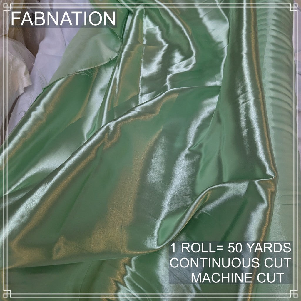 PREMIUM CLASSIC SATIN FABRIC PER ROLL IS 50 YARDS AND FIXED 60 INCHES WIDTH BY FABNATION