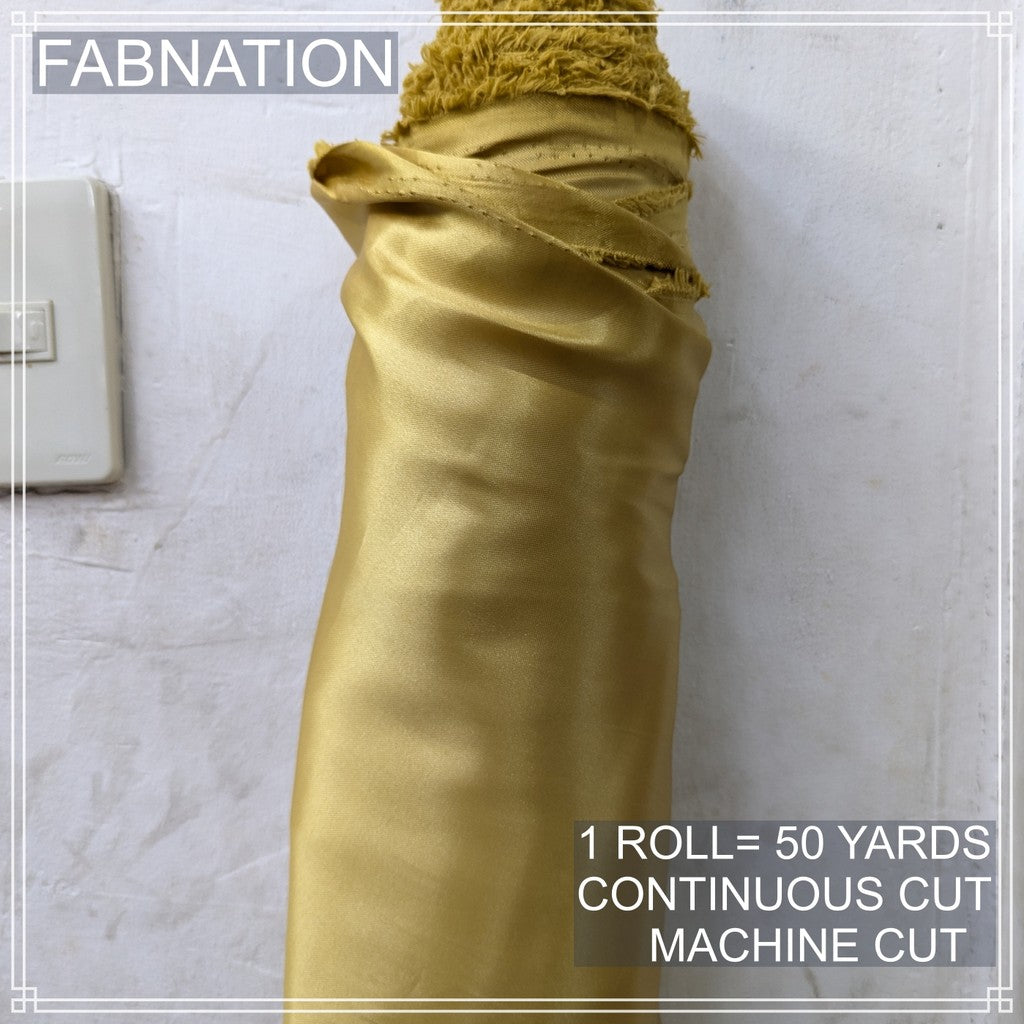 PREMIUM CLASSIC SATIN FABRIC PER ROLL IS 50 YARDS AND FIXED 60 INCHES WIDTH BY FABNATION