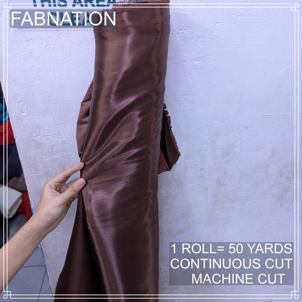 PREMIUM CLASSIC SATIN FABRIC PER ROLL IS 50 YARDS AND FIXED 60 INCHES WIDTH BY FABNATION