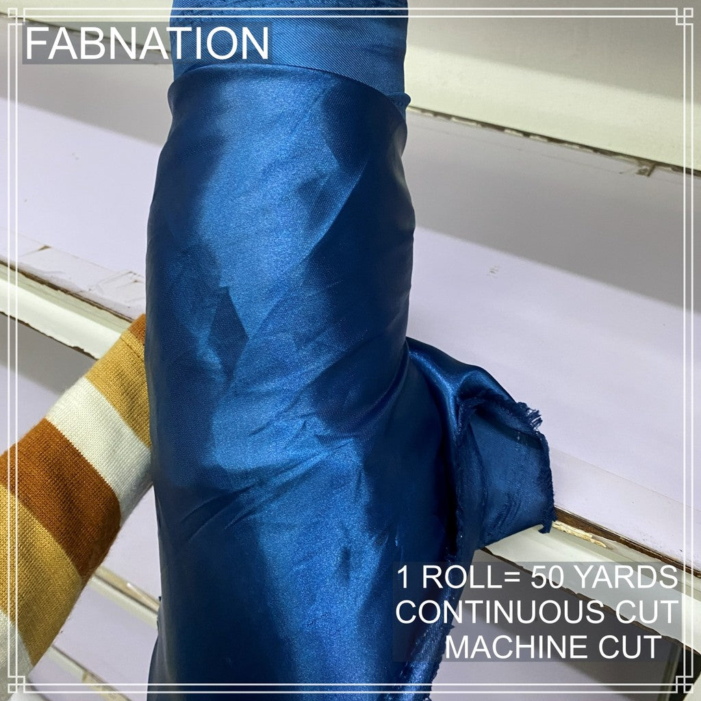PREMIUM CLASSIC SATIN FABRIC PER ROLL IS 50 YARDS AND FIXED 60 INCHES WIDTH BY FABNATION